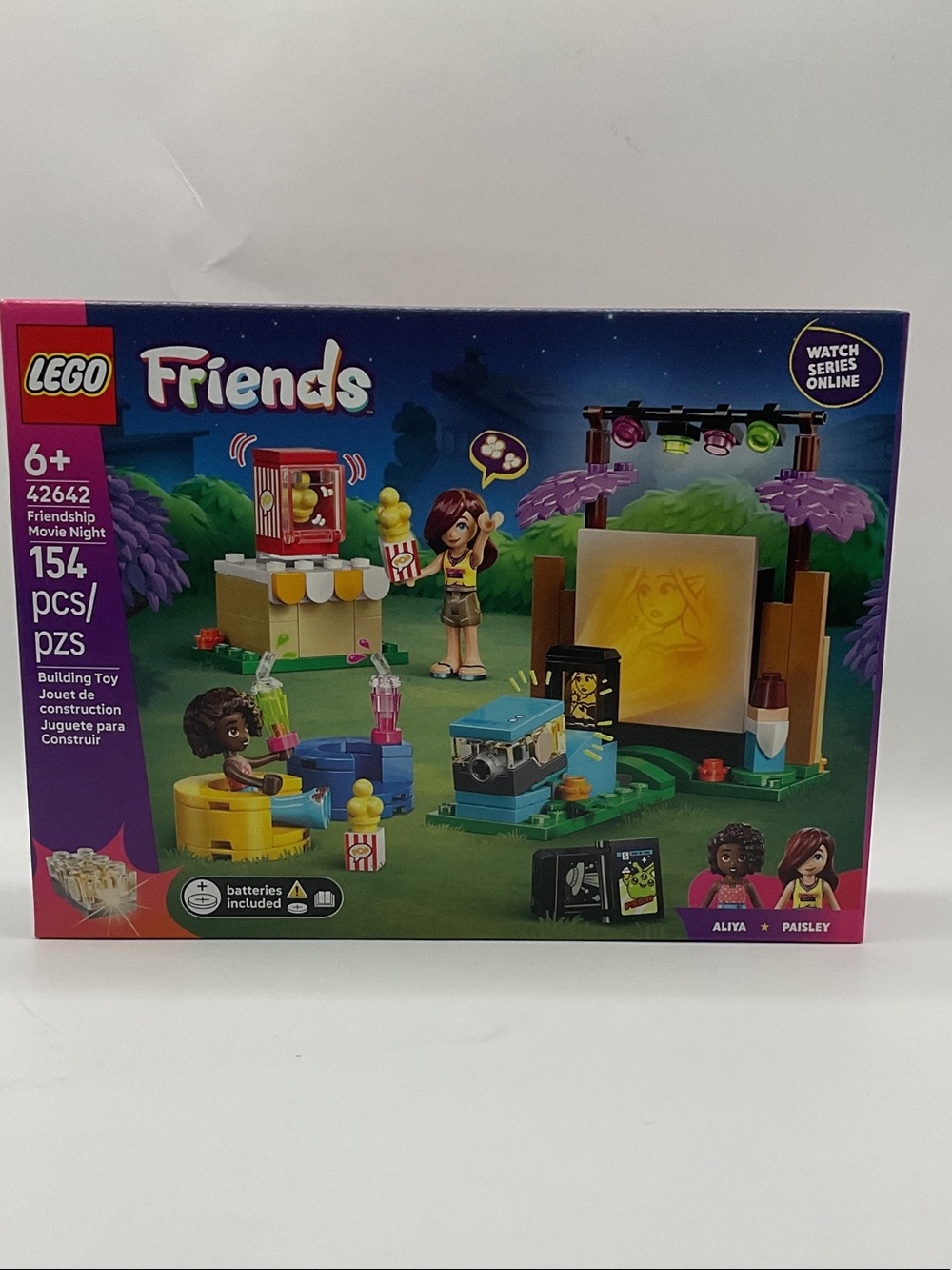 Lego 42642 Friends Movie Night Playset - Purple, Green & Blue